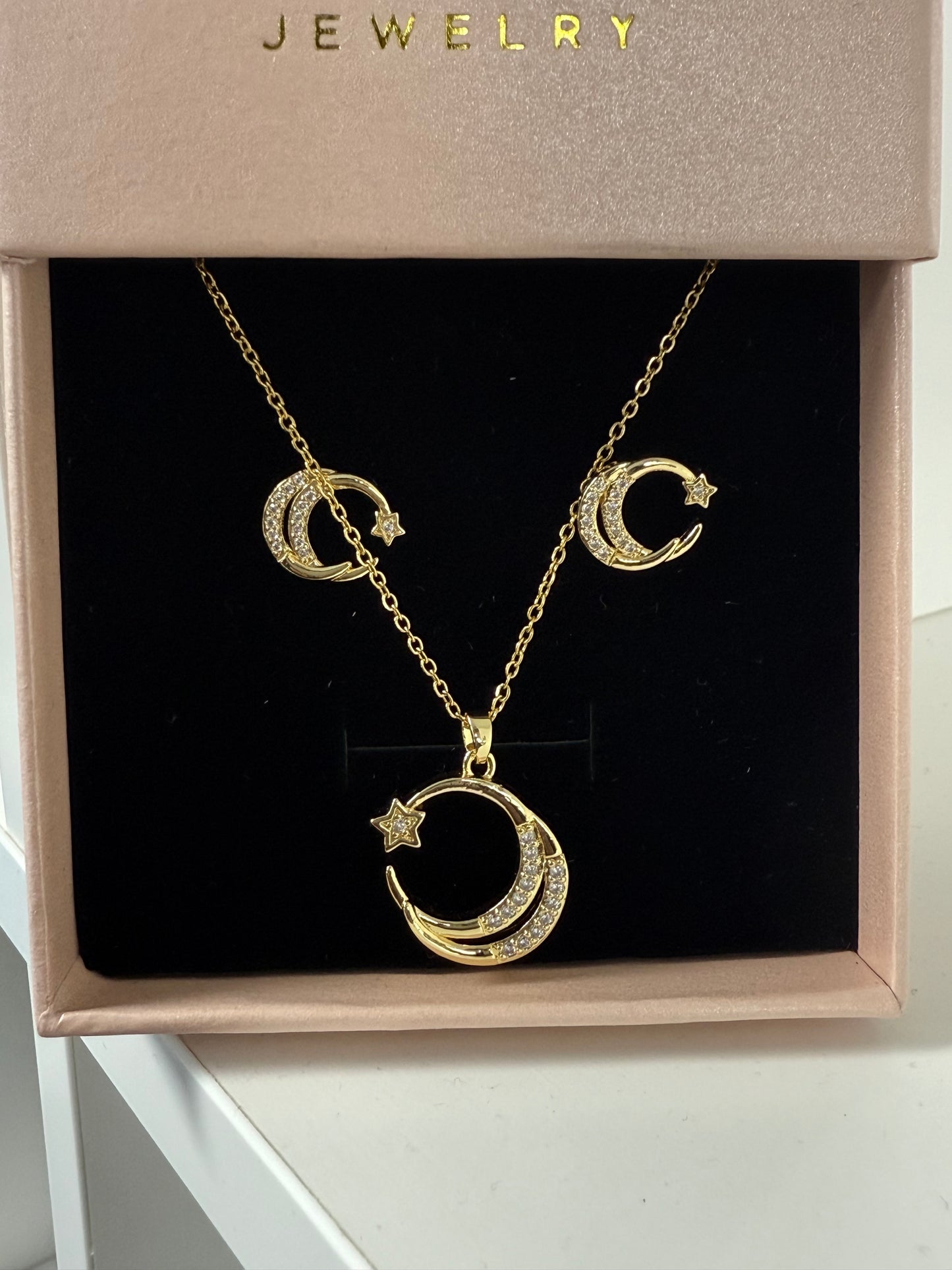 Moonlight Necklace + Earrings