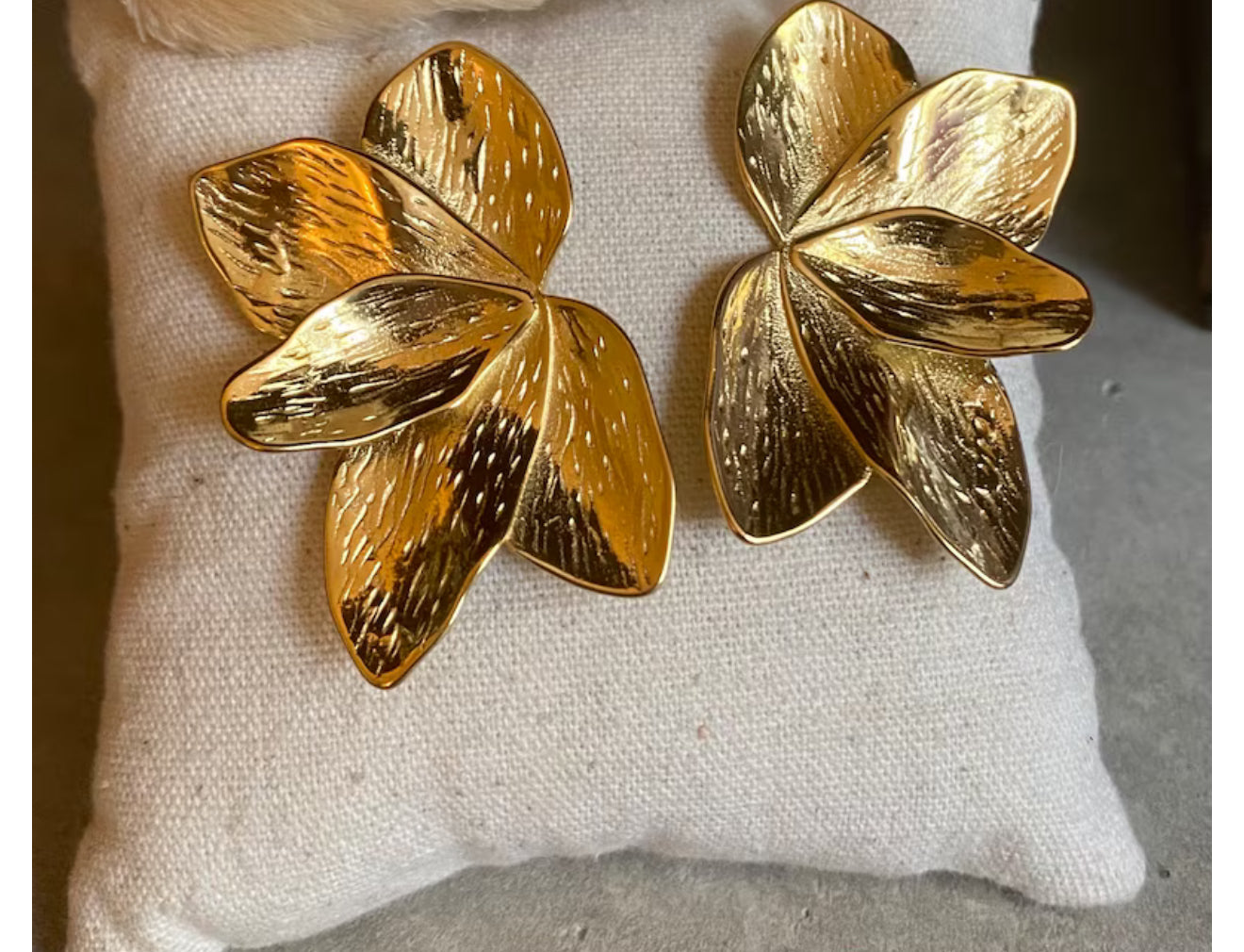 Golden Petal Earring