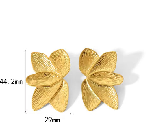 Golden Petal Earring