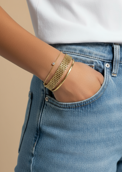 Gold Mesh Bracelet