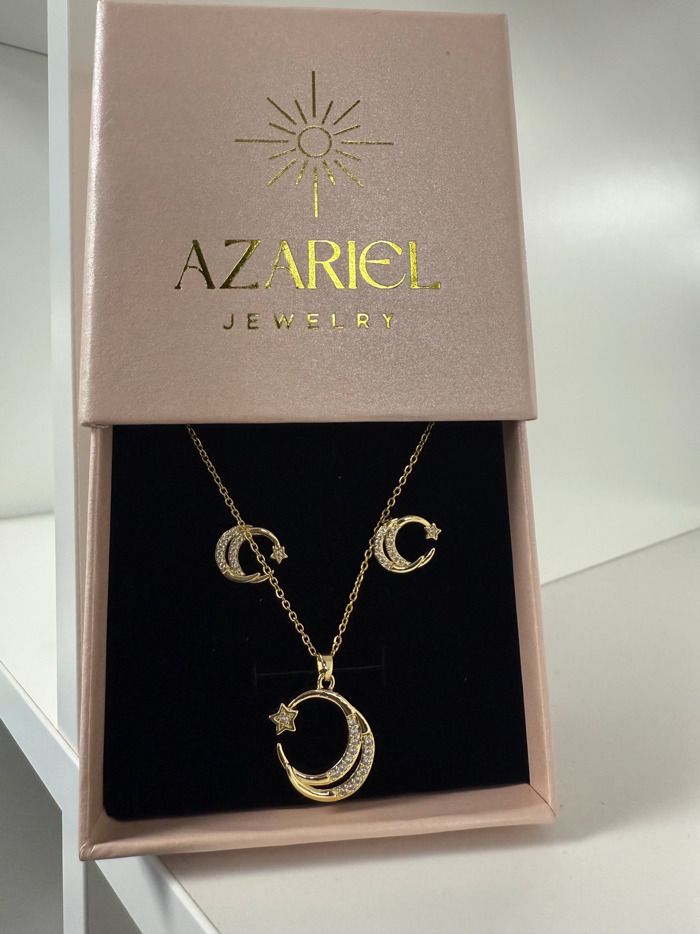 Moonlight Necklace + Earrings