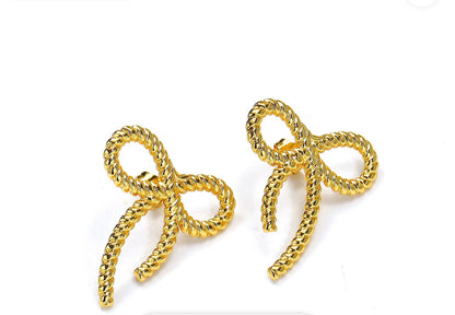 Trinity Bow Earrings