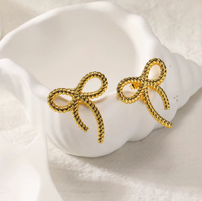 Trinity Bow Earrings