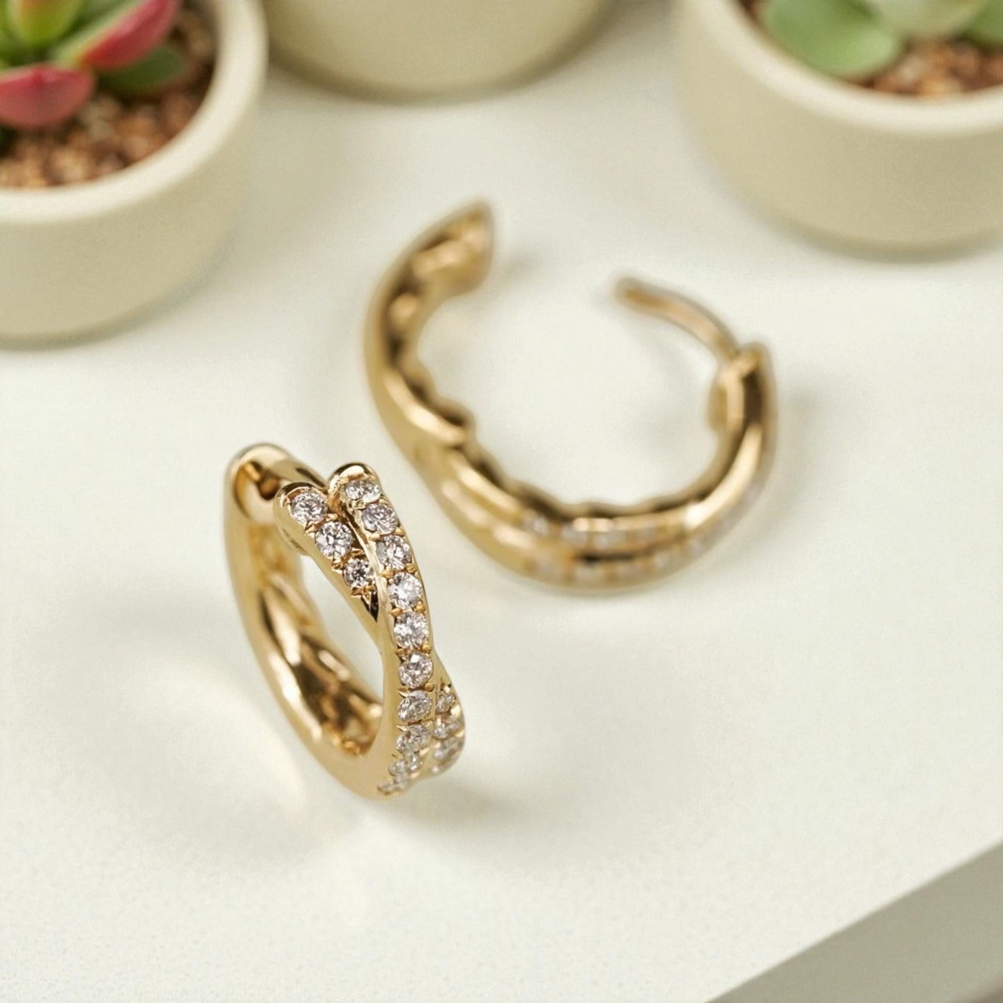 Luna Twist Hoops - Small