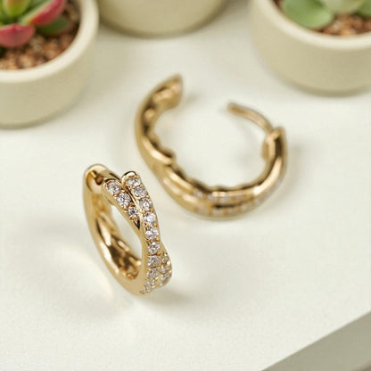 Luna Twist Hoops - Small