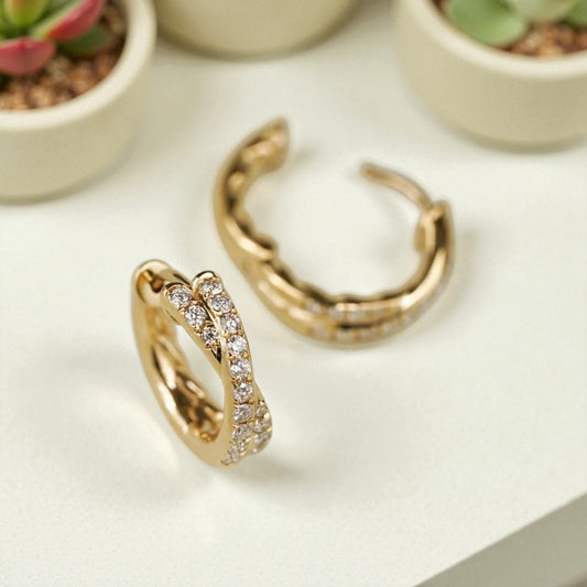 Luna Twist Hoops - Small