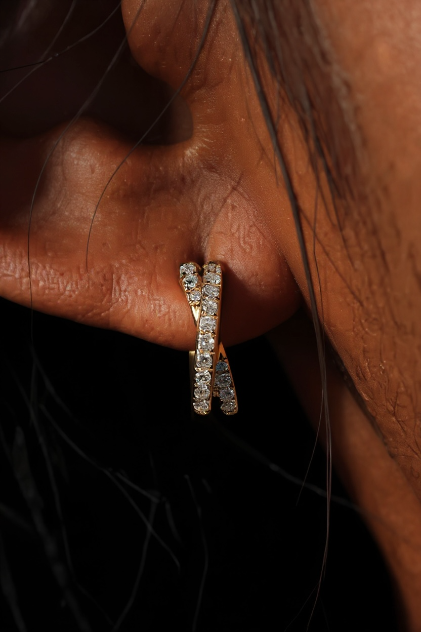 Luna Twist Hoops - Small