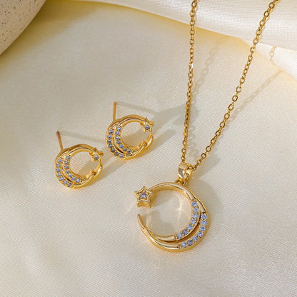 Moonlight Necklace + Earrings